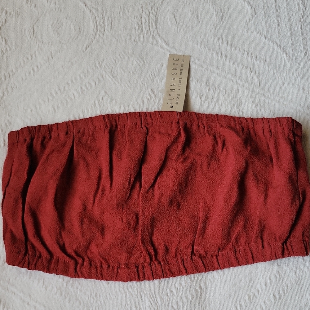 Flynn Skye Red Tube Top